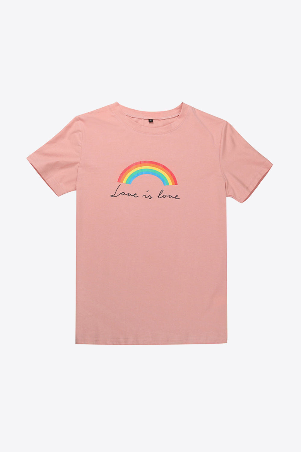 LOVE IS LOVE Rainbow Graphic Tee Shirt