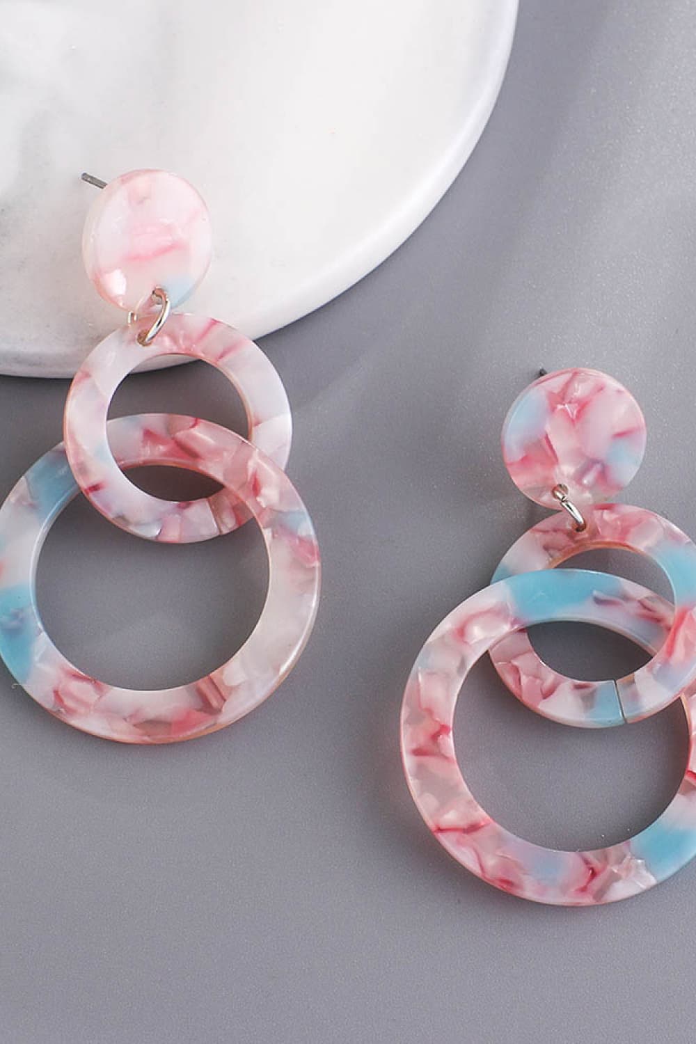 Acrylic Double-Hoop Earrings