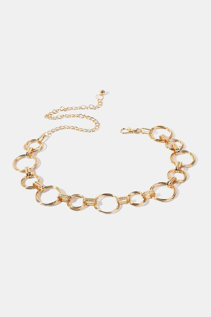 Alloy Chain Circle Shape Belt