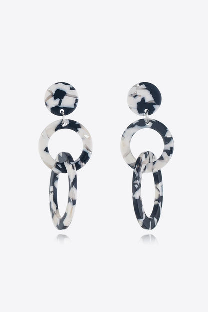 Acrylic Double-Hoop Earrings